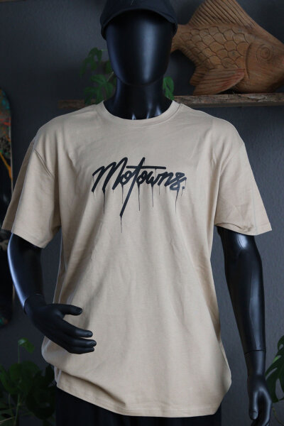 Motowns. Drip Oversized Shirt Sand L