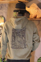 Calli Carp Hoodie Green L