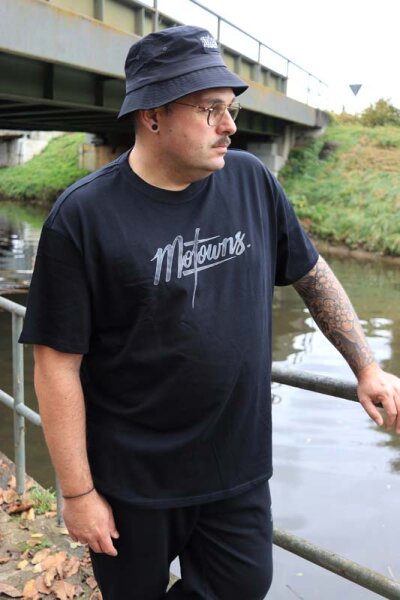 Motowns. Grey Pattern Statement Oversized Shirt 3XL